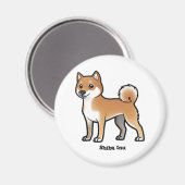 shiba inu magneet (Voorkant / Achterkant)