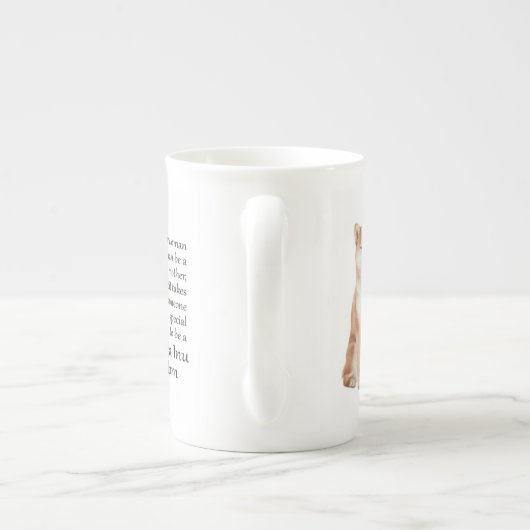 Shiba Inu Mam Bone China Mok (Achterkant)