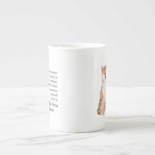 Shiba Inu Mam Bone China Mok (Voorkant)