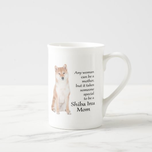 Shiba Inu Mam Bone China Mok (Rechts)