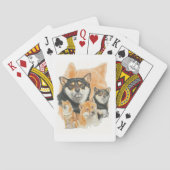 Shiba Inu Medley Pokerkaarten (Achterkant)