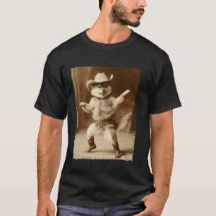 Shiba Inu Meme Funny Dog Gekke Cowboy T-shirt