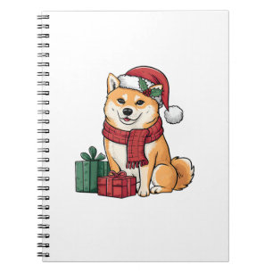Shiba Inu Merry Kerstmis Notitieboek