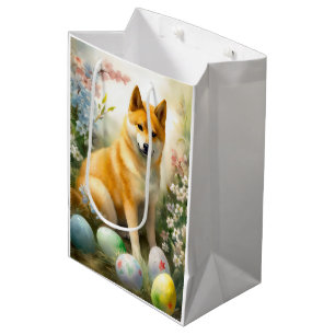 Shiba Inu met Pasen Eieren Vakantie  Medium Cadeauzakje