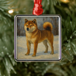 Shiba Inu Metalen Ornament
