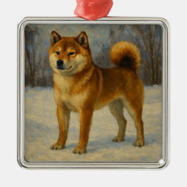 Shiba Inu Metalen Ornament