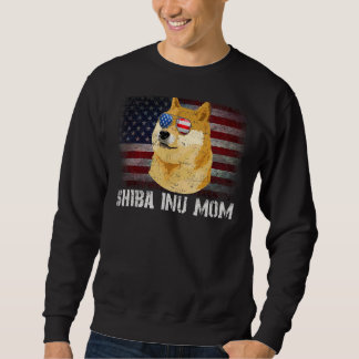 Shiba Inu Moeder Amerikaans Shiba Inu Hond US vlag Trui