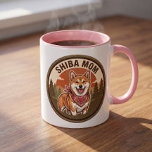 Shiba Inu Moeder Koffiemok | Shiba Hond Moeder Cad