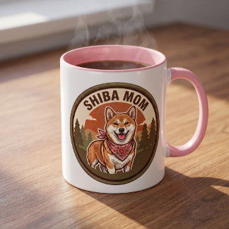 Shiba Inu Moeder Koffiemok | Shiba Hond Moeder Cad Mok