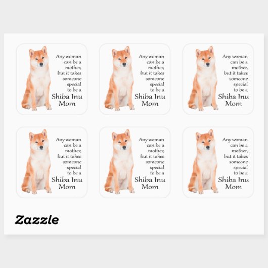 Shiba Inu Moeder Stickers (Vel)