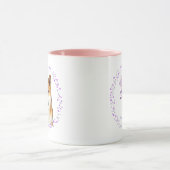 Shiba Inu mok – Gepersonaliseerd pastel lavendel c (Midden)