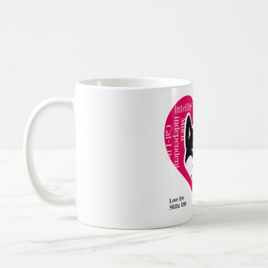 Shiba Inu Mok (zwart) (Links)