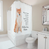 Shiba Inu Mom Douchegordijn (In situ)