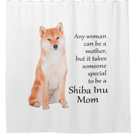 Shiba Inu Mom Douchegordijn (Voorkant)
