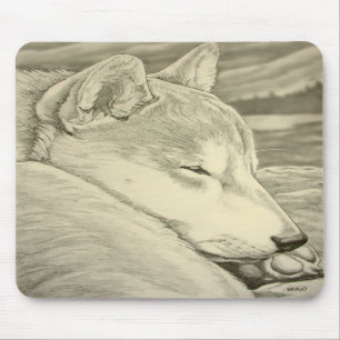 Shiba Inu Mousepad Gifts Ancient Wolf Dogs Gifts Muismat