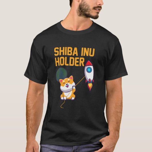 Shiba Inu Munthouder Doge Killer Grappige Crypto T-shirt (Voorkant)