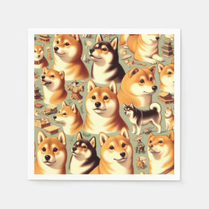 Shiba Inu naadloos patroon Servet