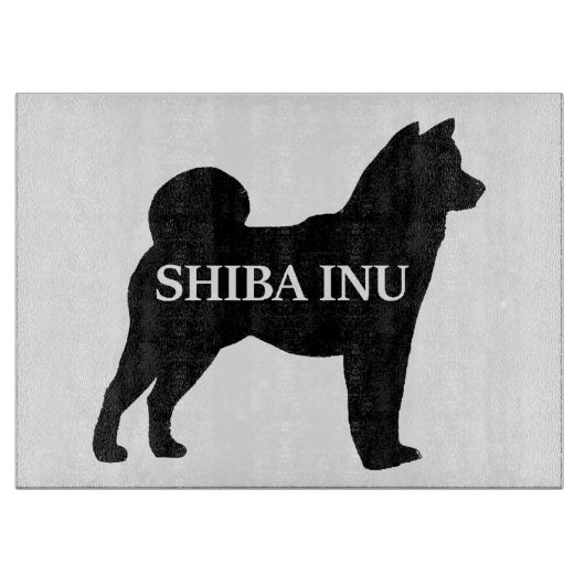 Shiba Inu name silo black Snijplank (Voorkant)