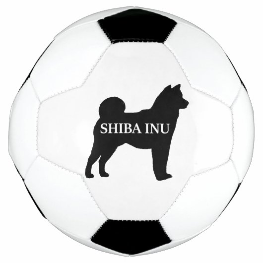 Shiba Inu name silo black Voetbal (Voorkant)