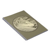 Shiba Inu Notitieboek Husky Art geeft Shiba Inu Bo (Rechterzijde)