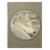 Shiba Inu Notitieboek Husky Art geeft Shiba Inu Bo (Voorkant)