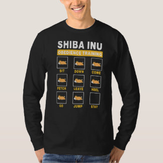 Shiba Inu Obedience Training Dog Guide to Trainer T-shirt