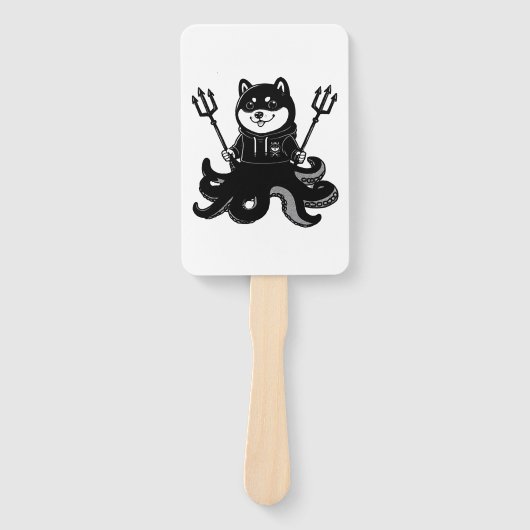 Shiba Inu octopus Handwaaier (Voorkant)