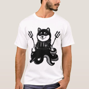 Shiba Inu octopus T-shirt