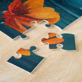 Shiba Inu op een peddel: Een Schilderachtig avontu Legpuzzel (Zijkant)