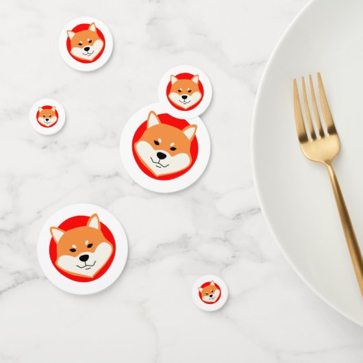 Shiba Inu Original Table Confetti (Groep)