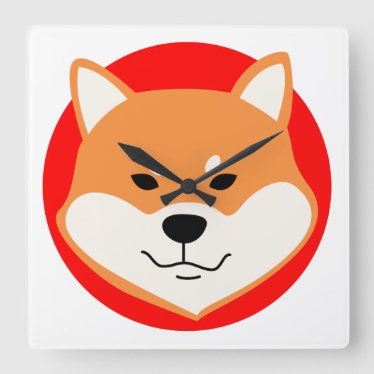 Shiba Inu Original Wall klok (Voorkant)