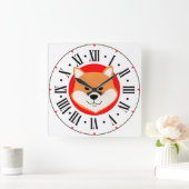 Shiba Inu Origineel Roman Numeral Wall klok (Huis)