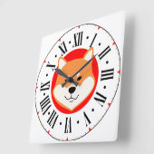 Shiba Inu Origineel Roman Numeral Wall klok (Hoek)