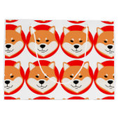 Shiba Inu Originele Grote Cadeaubag Groot Cadeauzakje (Achterkant)
