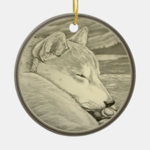 Shiba Inu Ornament Personalized Dog Art Decoration