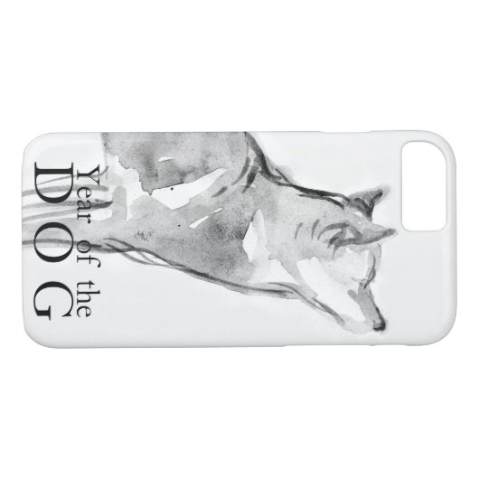 Shiba Inu Painting Chinese Dog Year 2018 Hoesje1 Case-Mate iPhone Case (Achterkant (Horizontaal))
