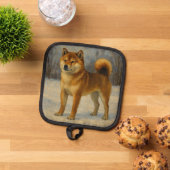 Shiba Inu Pannenlap (Top down)
