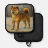 Shiba Inu Pannenlap (Voorkant / Achterkant)