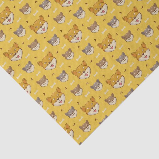 Shiba Inu Pattern Tissuepapier (Detail)