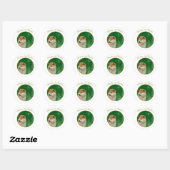 Shiba Inu Peace Ronde Sticker (Vel)