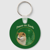 Shiba Inu Peace Sleutelhanger (Achterkant)
