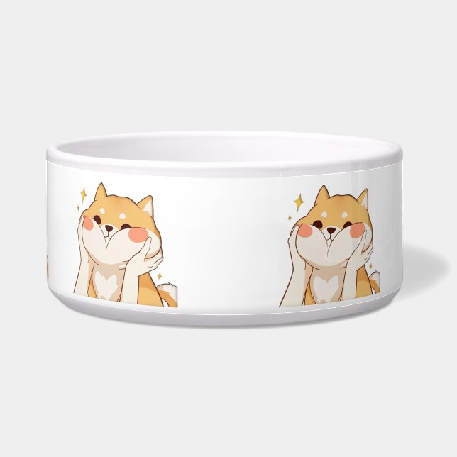 Shiba Inu Pet Bowl Voerbakje (Voorkant)