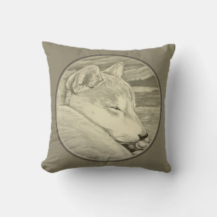 Shiba Inu Pillow Hondenliefhebber Art Sierkussenne Kussen