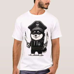 Shiba Inu Piraat T-shirt