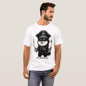 Shiba Inu Piraat T-shirt (Voorkant volledig)