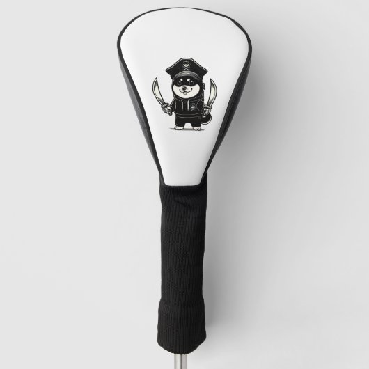 Shiba Inu Pirate Golfheadcover (Voorkant)