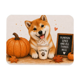 Shiba Inu Pompoen Kruiden Magneet