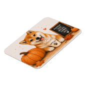 Shiba Inu Pompoen Kruiden Magneet (Linkerzijde)