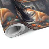 Shiba Inu pompoenen Halloween eng Cadeaupapier (Rol Hoek)