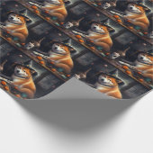 Shiba Inu pompoenen Halloween eng Cadeaupapier (Hoek)
